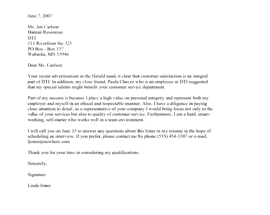 Format formal letter Formal Letter: